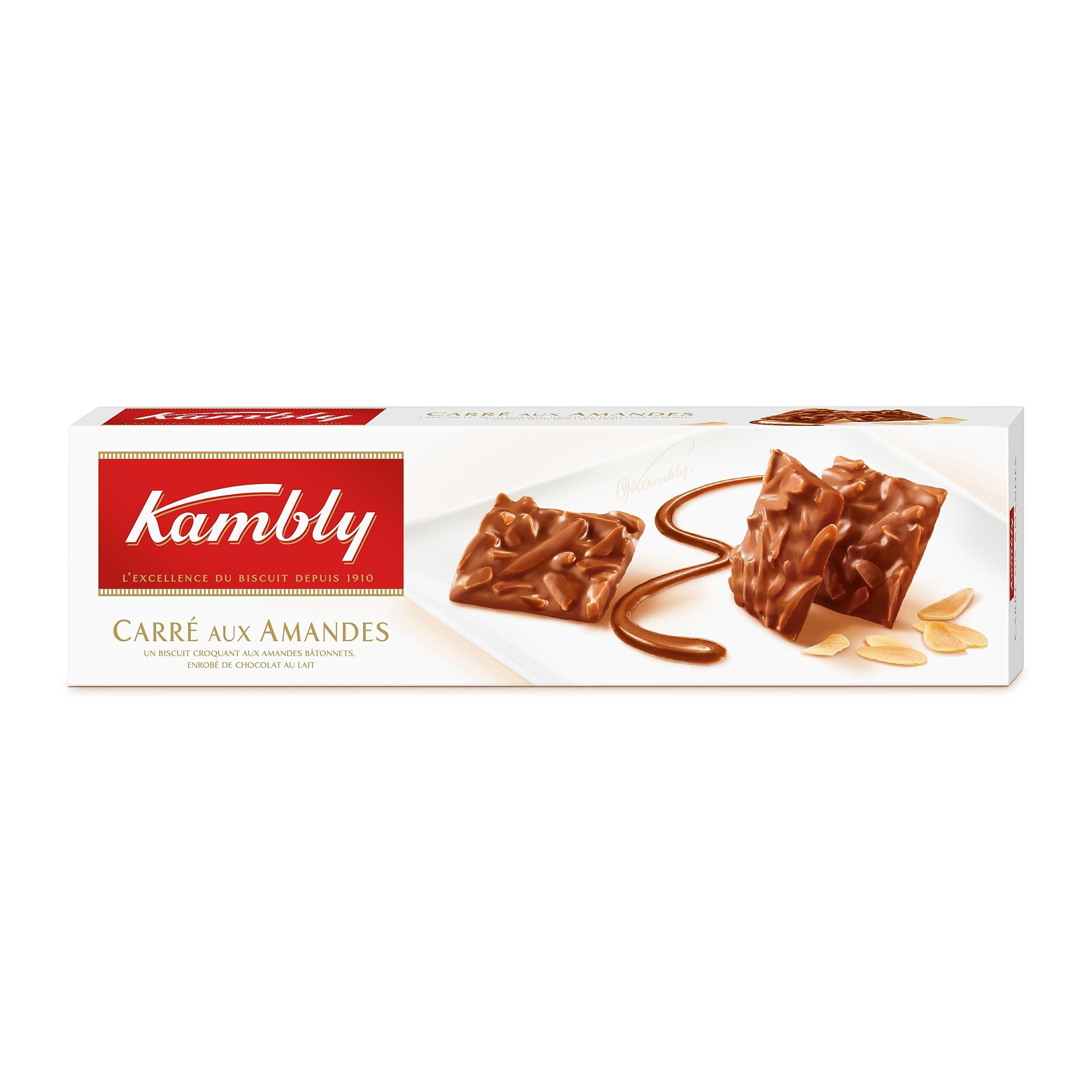 Kambly Carre aux Amandes 80g, 3er Pack (3 x 80 g)