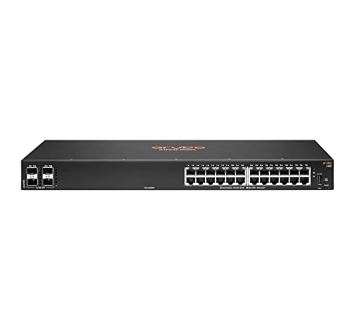 HPE Aruba 6100 24G 4SFP+ Switch L3 managed + 4x1/10 GigabitSFP+ seitlicher Lu...