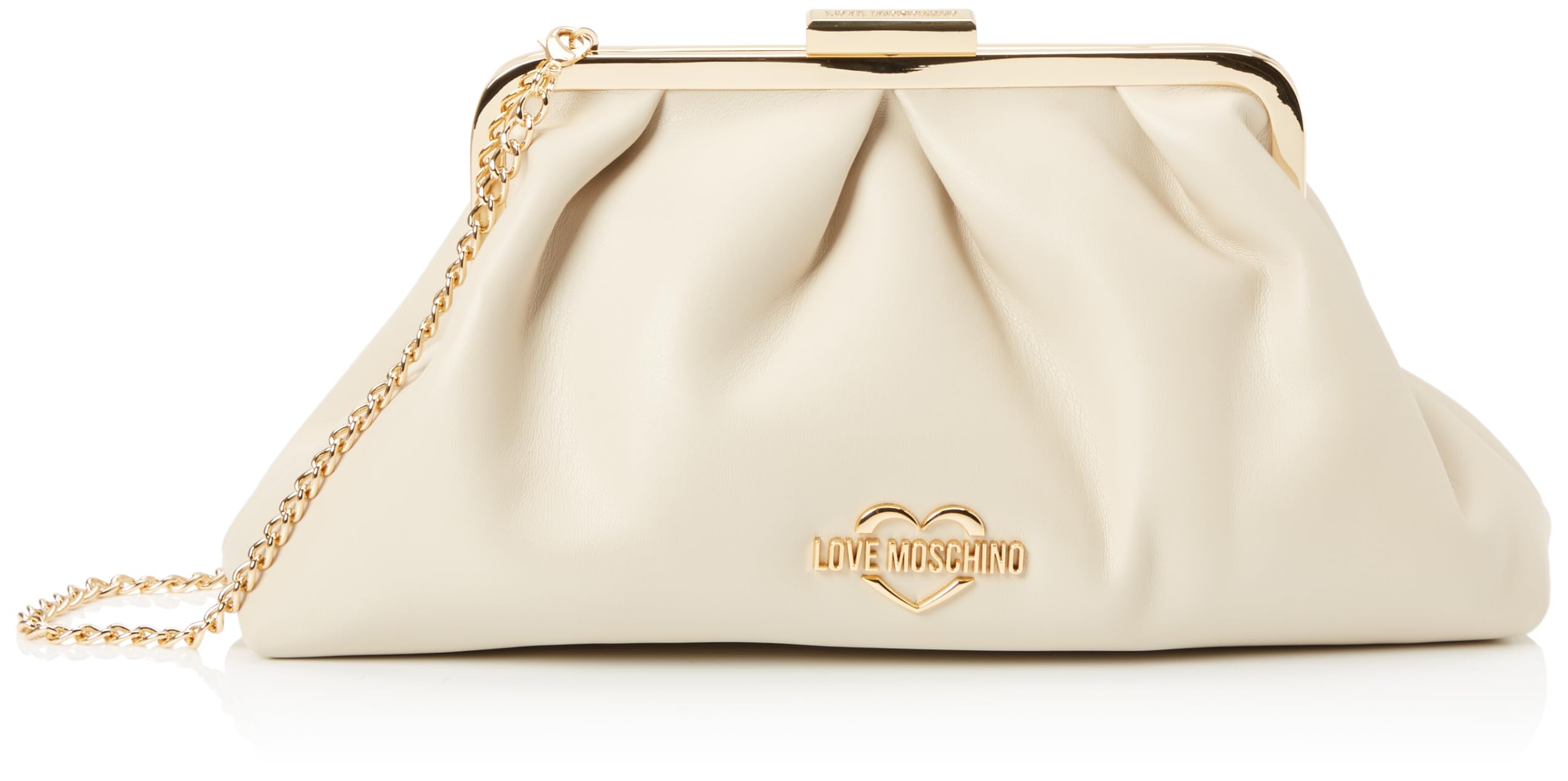 Love Moschino Damen Schultertasche, Elfenbein Schultertasche, Elfenbein