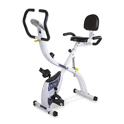 Tecnovita by BH X-TRI2 YF910 klappbarer Heimtrainer, Fitnessbike, 3 Aufstellmöglichkeiten, 10 kg Schwungmasse