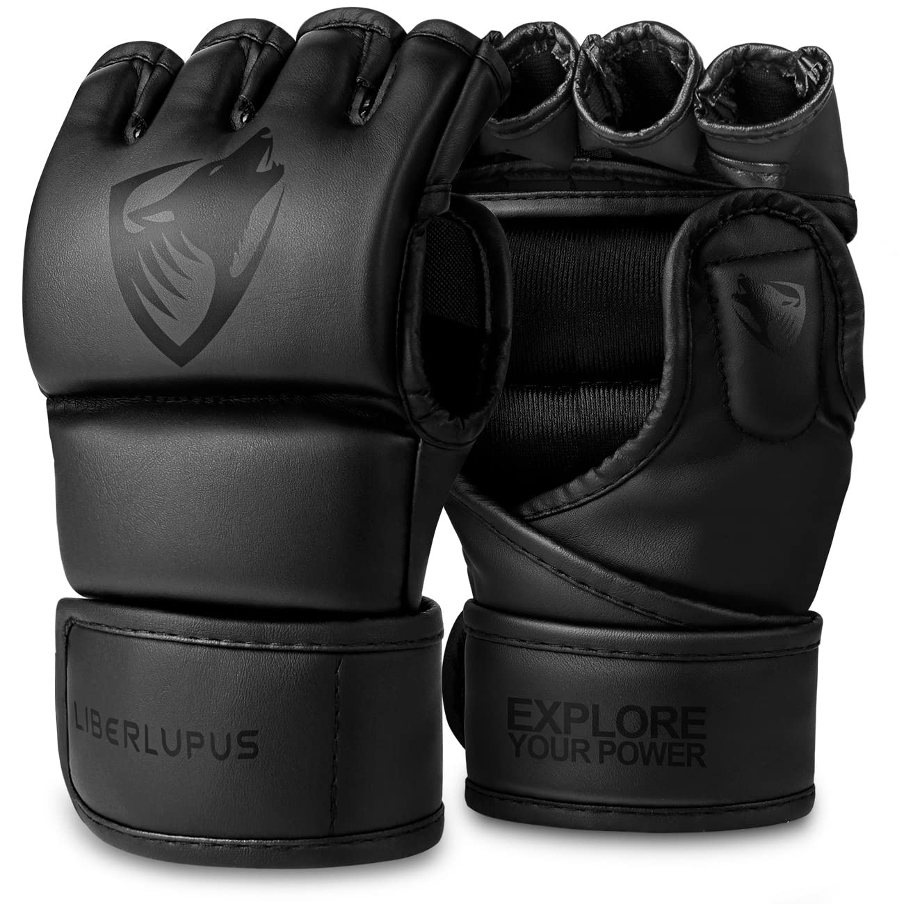 Liberlupus MMA Handschuhe, schwarz, L-XL