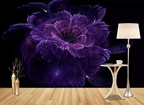 XLMING Abstrakte Minimalistische Fraktale Blume Blume Kurve Dekoration Küche Esszimmer Arbeitszimmer Wohnzimmer TV Hintergrund Wand 3D Tapete-150cm×105cm