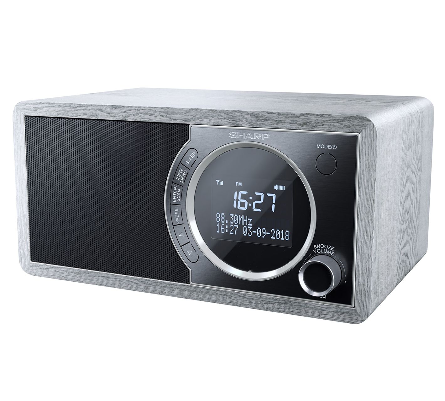 Sharp DAB+ Digital Radio mit Bluetooth - grau 4