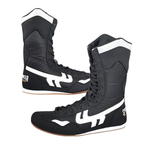 Zeihyeurus Ringerschuhe,Boxschuh,Boxstiefel,Wrestling-Stiefel,Unisex,Atmungsaktiv,rutschfest,High-Top,Bequem perfekt,für Herren und Damen,Boxen,Ringen,Kämpfen,Krafttraining