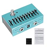 Professioneller 10-Band-Equalizer-Pedal, Equalizer, breite Frequenzsteuerung, tragbares Equalizer-Gerät, Legierung, Textur für Gitarre