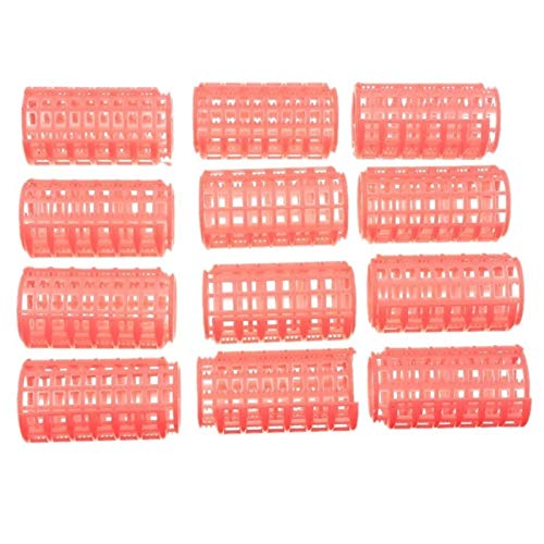 Lockenwickler,Heatless Curls 24 PC-Rosa Lockenwickler Roller Großer Grip Clips Lockenwickler Friseur DIY Haar-Styling-Schönheits-Werkzeuge 22mm 26mm 32mm 36mm 40mm (Size : 36mm)