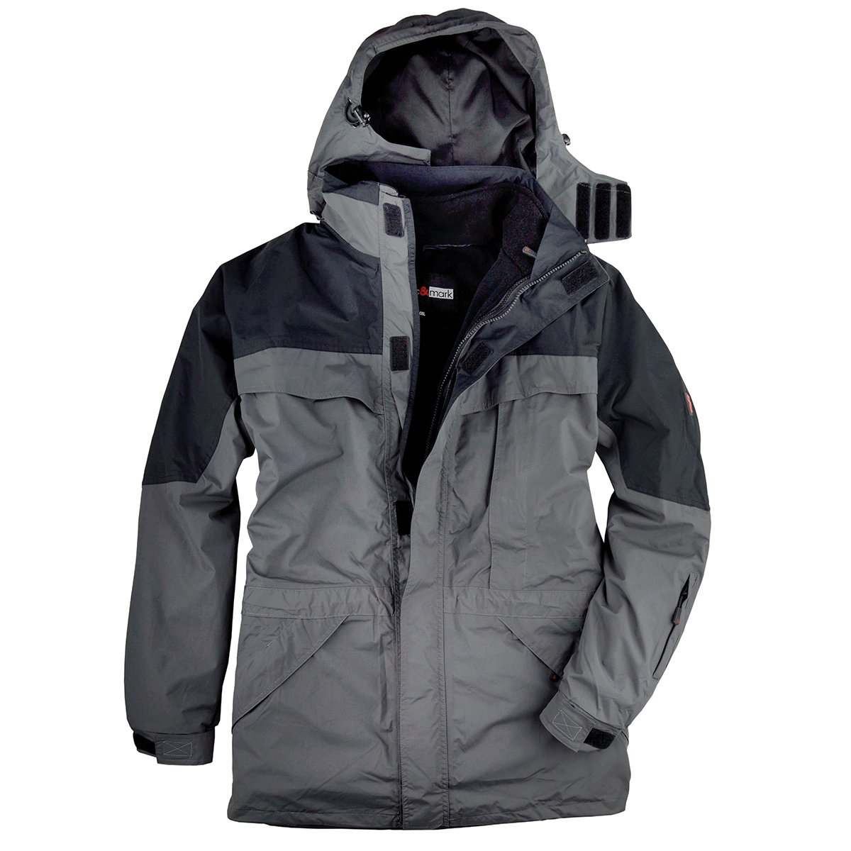 marc&mark Abraxas anthrazit 3-in-1 Funktionsjacke XXL, XL Größe:2XL