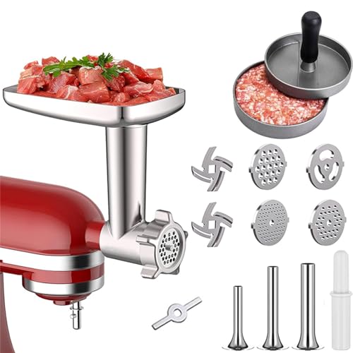 Fleischwolf Scheiben Fleischwolf Aufsatz Mahlplatten Füllrohre Food Grinder Zubehör Geeignet für Mixer