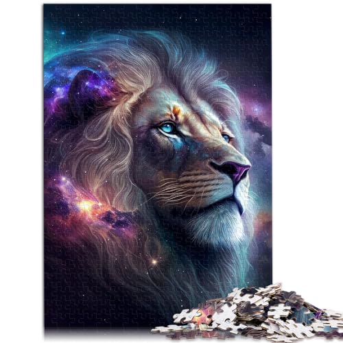 Puzzle, Lernspiele, Cosmic Mufasa, König der Löwen, 1000-teiliges Puzzle für Erwachsene, Holzpuzzle, Weihnachts- und Geburtstagsgeschenke, 1000 Teile (50 x 75 cm)