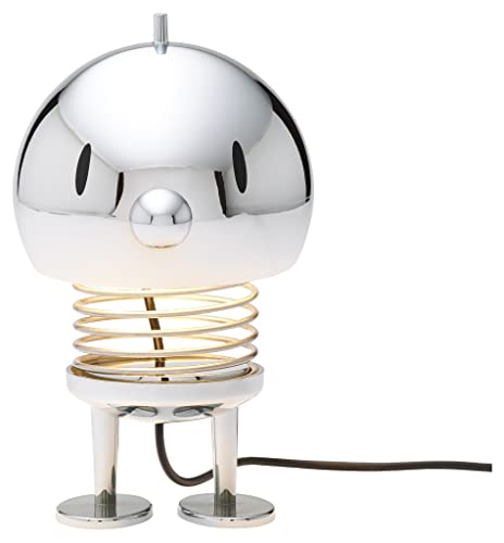 Hoptimist - Lamp, Bedside Table Lamp - Chrome - Dimensions (H x D): 13.5 x 10 cm