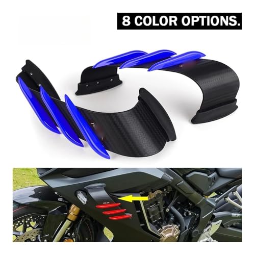 Seitenverkleidung Links rechts Frontverkleidung Aerodynamische Winglets Seitenspoiler Dynamisches Flügel-Kit Für Y&amaha YZF R25 R3 R125 Für K&awasaki Für Ninja 1000S