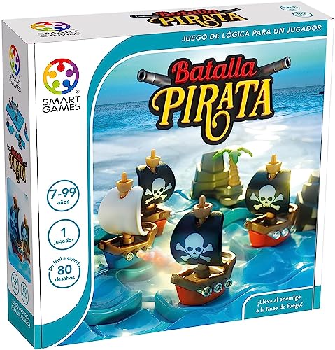 smart games SG094ES Piraten-Schlacht, Lernspiel für Kinder, Kinderspiel, Kinderspielzeug, Smartgames, Puzzle-Spielzeug für Kleinkinder