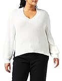 Peppercorn Destina V-Ausschnitt Pullover Kurve | Pullover Damen In White | Frühling Pulli Damen | Größe 52