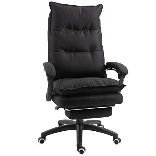 Vinsetto Bürostuhl massage, Chefsessel mit Massagefunktion, Gaming Stuhl, höhenverstellbarer, ergonomischer Drehstuhl, Massage Sessel, Nylon, Grau, 70 x 62 x 120-130 cm