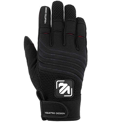 V Quattro Design Herren Handschuhe, Schwarz, Größe 2XL