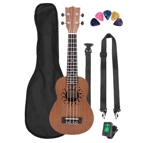 21 Zoll Ukulele 4 Saiten Gitarre Sapele Holz Ukulele Mit Tasche Saiten Stimmgerät Kapodaster Teile & Zubehör Ukulele Einsteiger Kit