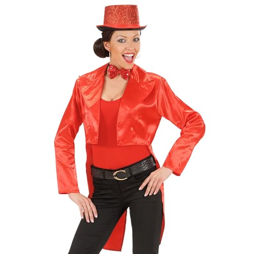 "WOMEN'S RED SATIN TAILCOAT" - (S)