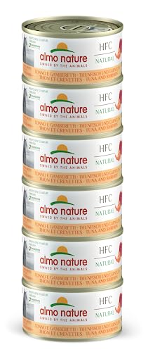 Sparpaket Almo Nature HFC Natural 24 x 70 g - Thunfisch und Garnelen