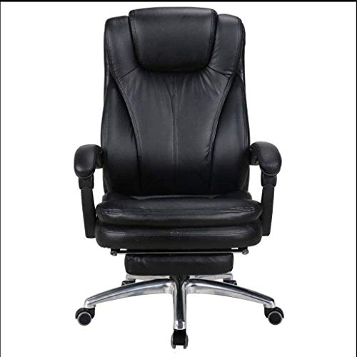 Stuhl Haushalts-Liegestuhl Schreibtischstuhl Rückenlehne Arbeitszimmer Lederstuhl Business Lifting Boss Chair High-Back Leder Executive Drehstuhl Verstellbarer Drehstuhl Büroschreibtischstuhl mit