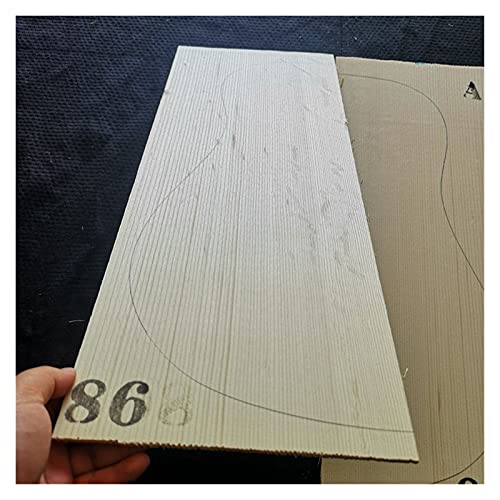 Gitarrenkorpus unfertig Ein Klauenmuster Deutsch Fichte Furniergitarre Panel Bär Krallen Muster Deshan Cedar Alpine Fichte Gitarrenproduktion (Color : 86)