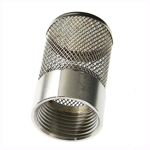 MAYABI Wasserfilter, geraden Netz, 1pcs Stainless Steel Filter Mesh Cover, 1/2" 3/4" 1" Female Thread Filter for Garden Irrigation Aquarium Water Pump (Color : 1") (Color : 1/2")