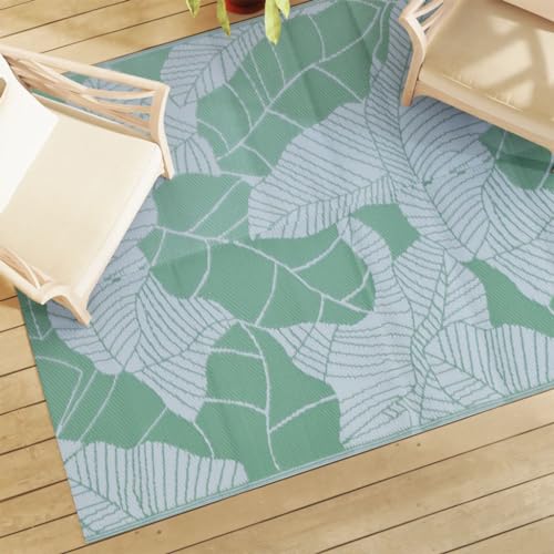 Juroupi Outdoor-Teppich Balkonteppich Carpet Outdoor Teppich Balkon Grün 190x290 cm PP - 368584