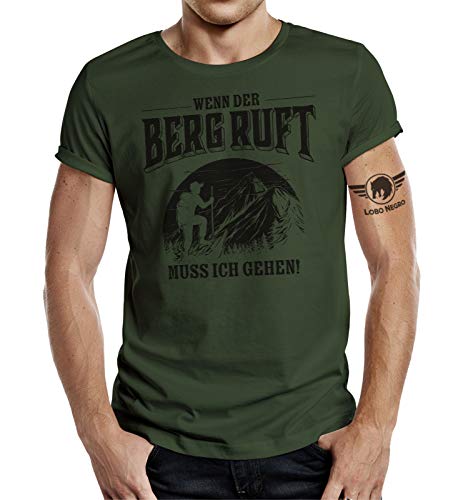 Bergsteiger T-Shirt: Wenn der Berg Ruft muss ich gehen