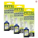 Petec_bundle 3X PETEC GEWINDEDICHTUNG Flasche 15 G SB-Karte 97216