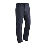 Maier Sports Tajo, Herren Wanderhose, Wasserabweisende Outdoorhose für Trekking und Hiking, Praktische T-Zipp-off-Funktion, PFC-frei, mSTRETCH pro 4 & Dryprotec, Blau, 30 (W46/47/L32)