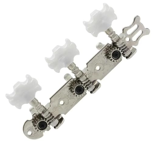 Strings Tuning Pegs Mechaniken Für Gitarre Stimmgerät für Volksgitarre, halbgeschlossener Stimmknopf, zahnradförmiges Schnallendesign, Saitenteile