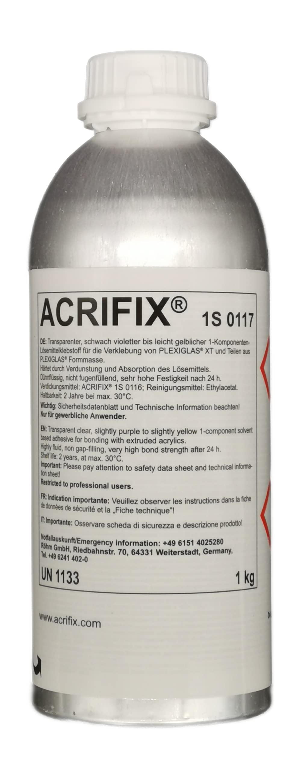 Acrifix® Lösungsmittelklebstoff 1-K Klebstoff T-Verklebungen und Flächenverklebungen von unvernetztem Acrylglas (Acrifix 1S0117)