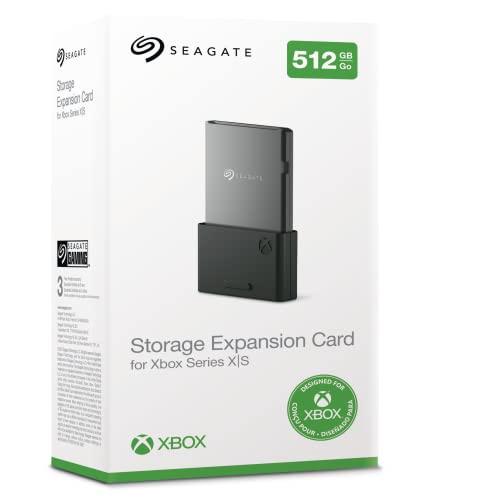 Seagate Speichererweiterungskarte Xbox Series X|S 512 GB SSD, NVMe-Erweiterungs-SDD für Xbox Series X|S, inkl. 2 Jahre Rescue Service, Modellnr.: STJR512400