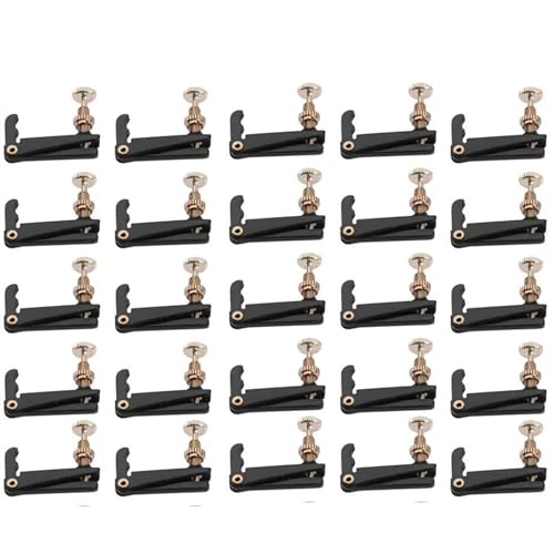 Violin Music Instrument Zubehör 4-100 stücke Violine Tuner Violine Zubehör Für Violine 4/4 3/4 Violine Feinstimmer Teller Kupfer Überzug Schrauben(Color:20pcs)