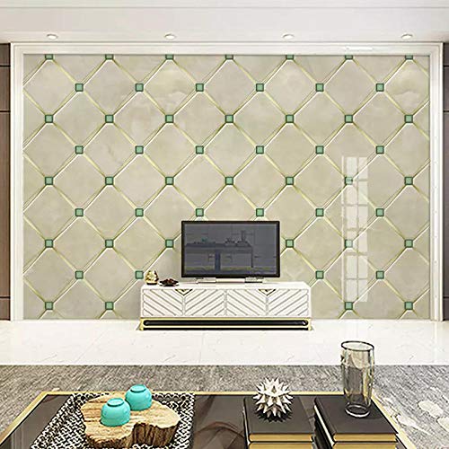 XLMING Geprägter Geometrischer Softcover-Einband Marmorierung 3D Tapeten Home Esszimmer Sofa Schlafzimmer Wohnzimmer TV Hintergrund-430cm×300cm