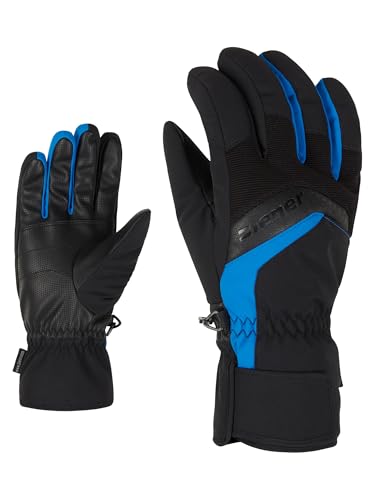 Ziener Erwachsene Gabino Ski-Handschuhe/Wintersport | Warm, Atmungsaktiv, Black.Persian Blue, 10.5