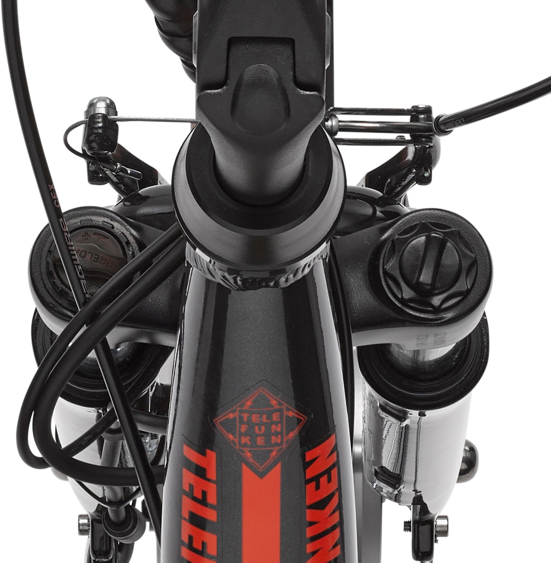 Telefunken E-Bike "Multitalent RC657", 7 Gang, Shimano, Nexus, Frontmotor 250 W, Pedelec, Elektrofahrrad für Damen, Cityrad, mit abnehmbarem Korb