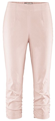 Stehmann Maria-530 Caprihose, Raffung unten am Bein (DE/NL/SE/PL, Numerisch, 48, Regular, Regular, Soft rosé)