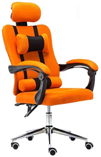 AJYBYUKJ Gaming-Stuhl, drehbarer Computerstuhl mit Kopfstütze und Lordosenstütze – ergonomischer, Verstellbarer Chefsessel für das Home-Office Beauty Comes