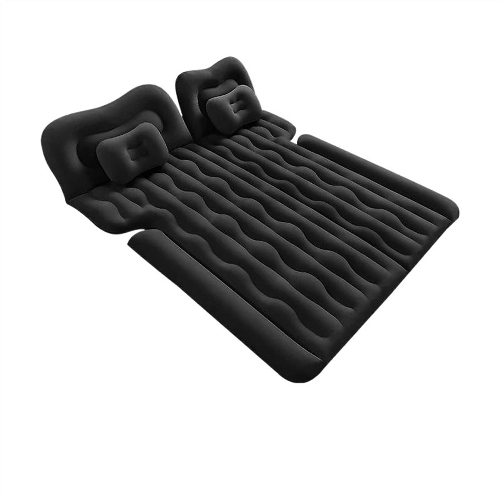 GLILAR Auto Luftmatratze Auto Luftmatratze Aufblasbare Luftmatratze Schlafbett Faltbares Selbstfahrendes Kissen Tour Camping Pad Sofa Aufblasbare Reisebetten Autozubehör(Black,Size 2)