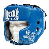 METAL BOXE MB117 Kopfschutz/Helm fürs Boxen/Kampfsport Kinder blau