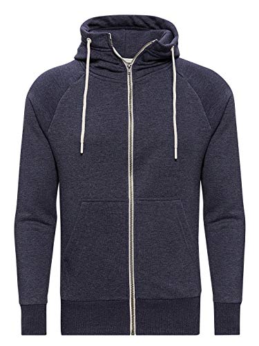 WOTEGA Herren Sweatjacke Hoodie Kapuzenjacke Kapuzenpullover Flash, Blau (Grisaille Blue 183912), XXL