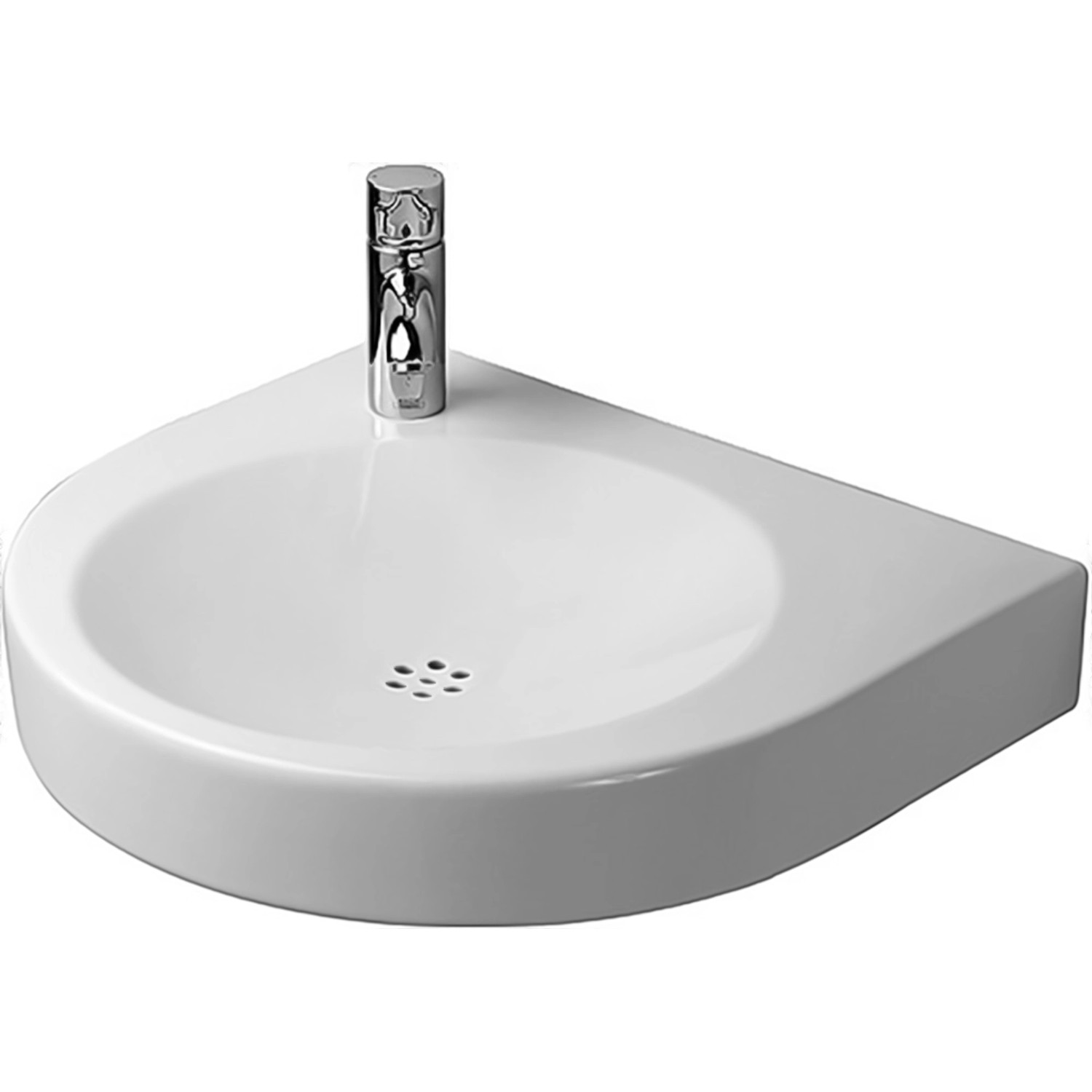 Duravit Waschbecken Architec Vital Med 57,5 cm Weiß mit Hahnloch Rechts