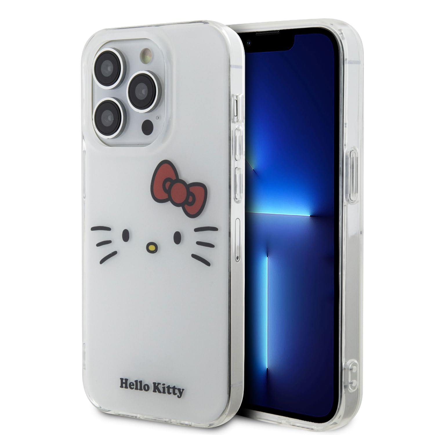 CG MOBILE Hello Kitty Backcover für iPhone – Kitty Face – Weiß (iPhone 15 Pro Max)