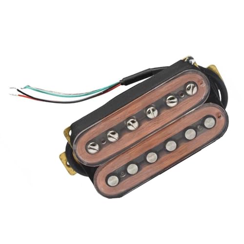 Transparenter Humbucker-Tonabnehmer für E-Gitarre, Spulenaufteilung, 4-Leiter-Kabel Single-Coil-Tonabnehmer (Color : Bridge)