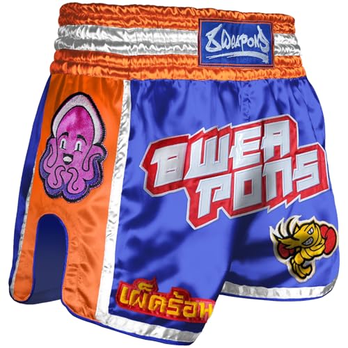 8 WEAPONS Muay Thai Shorts, Muay Talay, blau (L)