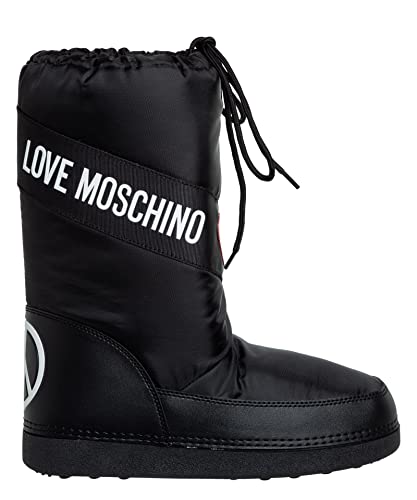 Love Moschino Damen St.ttod.skiboot20 Nylon Stiefelette, Schwarz, 35 EU