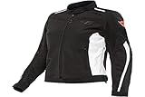 Dainese Hydraflux 2 Air Lady D-Dry Jacket, Motorradjacke Sommer mit Abnehmbarem Wasserdichtem Futter, Damen, Schwarz/Schwarz/Weiß, 46