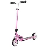 STIGA Tretroller Scooter Cruise 145-S Premium City-Roller für Erwachsene, Jungen und Mädchen ab 7 Jahre, Höhenverstellbar und Klappbar mit Große Räder - Rosa