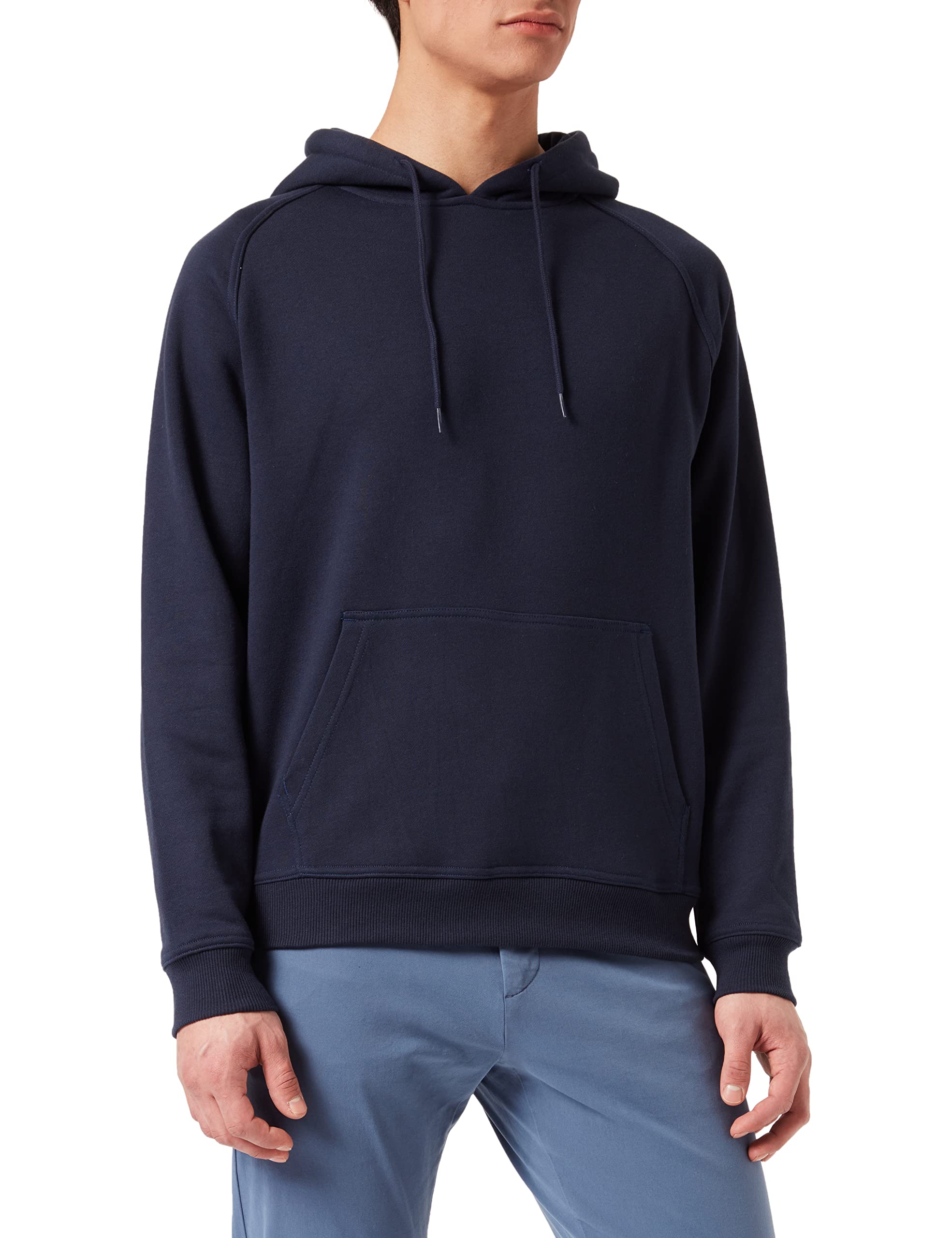 Urban Classics Herren Blank Hoody Kapuzenpullover, midnightnavy, L