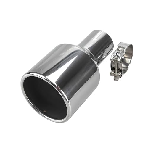 Auto Auspuffrohr 1 Stück 114mm Outlet Universal Änderung Lockige Flansch Schalldämpfer Auspuff Edelstahl Spitze Ende Rohr Auto Auspuff Endrohr